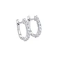 Aros Oro Blanco 18kt Diamantes 41Pts Argollas - Miniatura 2
