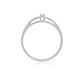 Anillo Compromiso Platino 950  Mónaco 1x10ptos Diamante - Miniatura 2