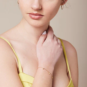 Pulsera Oro Amarillo 18kt Diamantes 5 Pts | Danielle Costantini