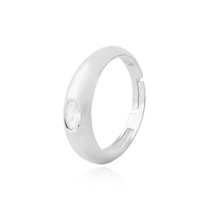 Anillo de Plata Esterlina 925 Ovalado con Circon