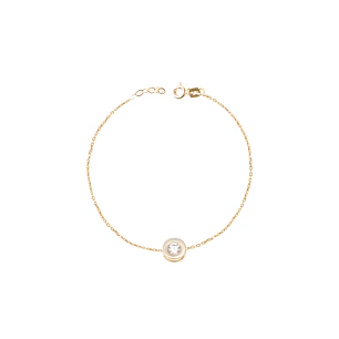 Pulsera de Oro 18kt Punto de Luz central