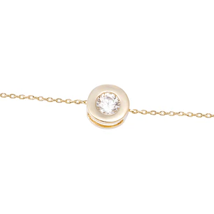 Pulsera de Oro 18kt Punto de Luz central