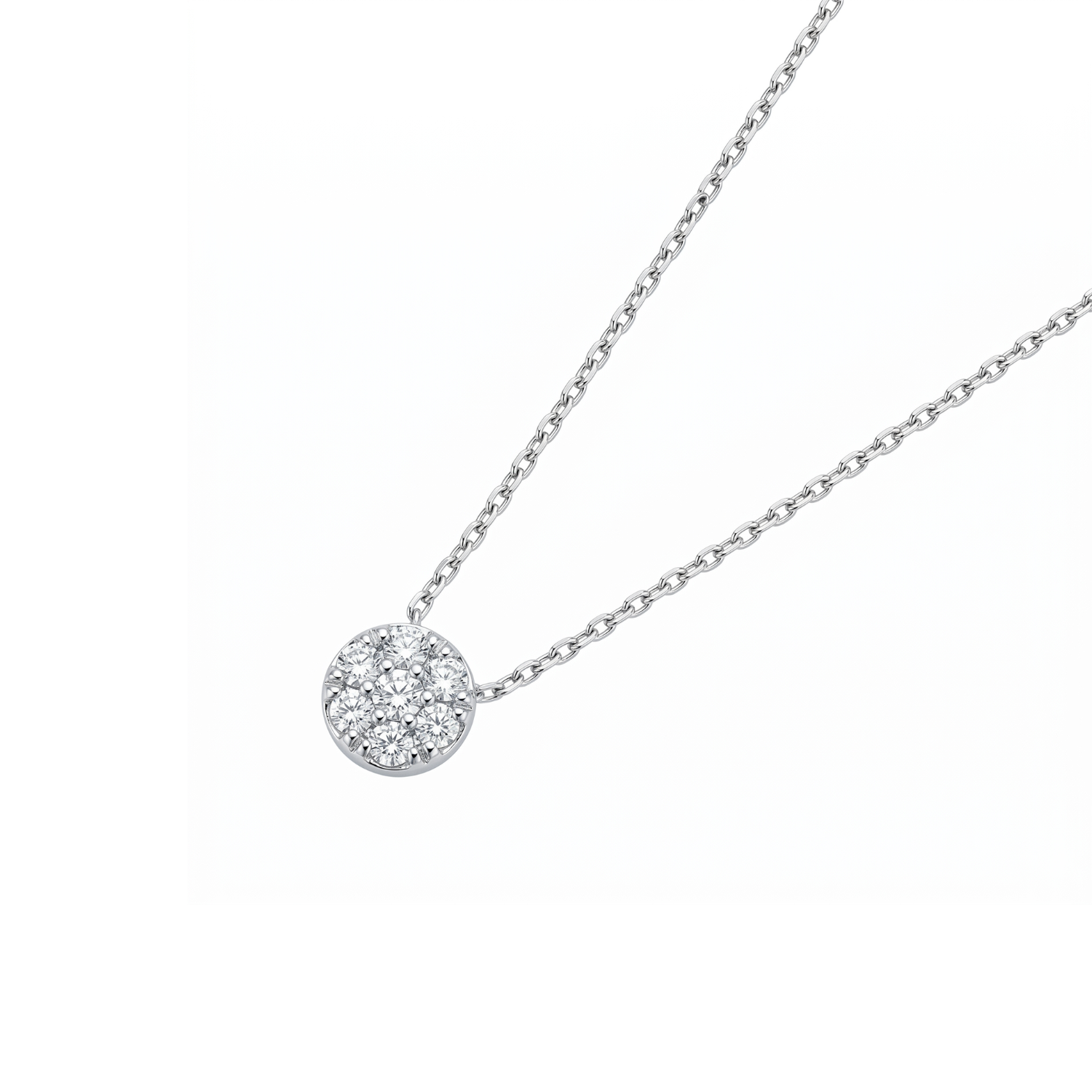Collar Platino 900 Diamantes 46 Pts 1