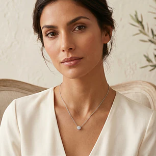 Collar Platino 900 Diamantes 46 Pts