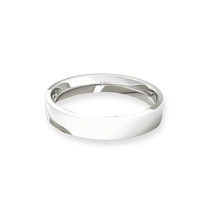 Argolla Matrimonio de Oro Blanco Tubo ErgoFit Portus de 3,5mm
