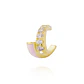 Aros Plata Esterlina 925 Individual Esmaltado Revestido en Oro 18kt - Miniatura 1