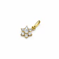 Colgante Oro Amarillo 18kt Flor Circonita - Miniatura 1