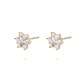 Aros de Oro 18kt Roseta Circonita Cubica - Miniatura 2