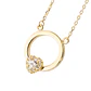 Collares de Oro 18kt Modelo Corazón de Circonita - Miniatura 2