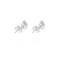 Aros de Plata Esterlina Gota de Agua con Circonita - Miniatura 3