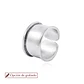 Anillo de Plata Esterlina 925 Tubo Bisel - Miniatura 1