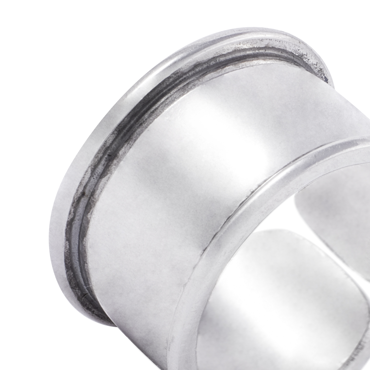 Anillo de Plata Esterlina 925 Tubo Bisel 2