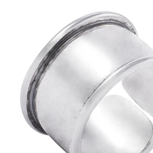 Anillo de Plata Esterlina 925 Tubo Bisel