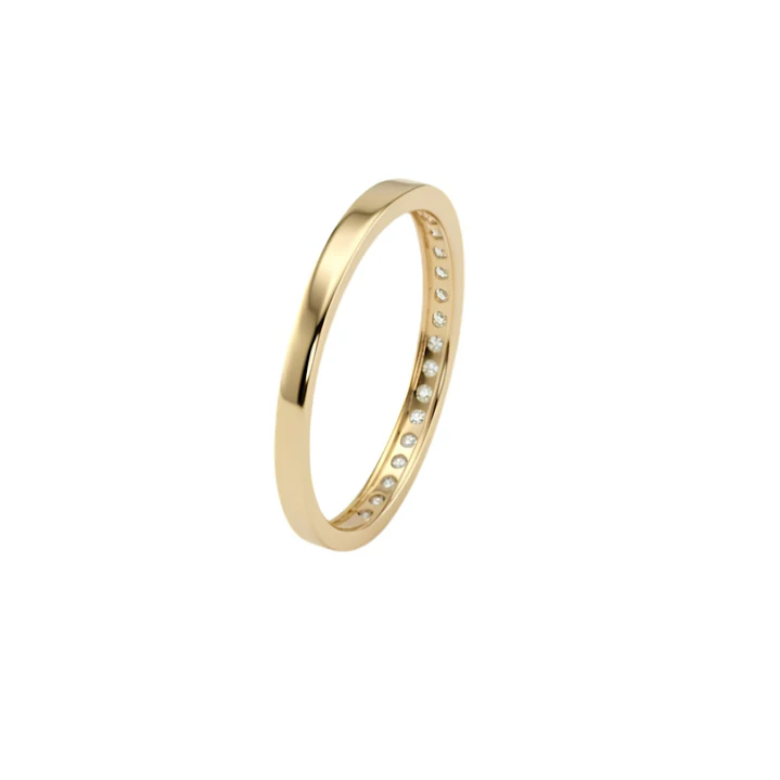 Anillo Oro Miel 18kt Sendero de Luz 2