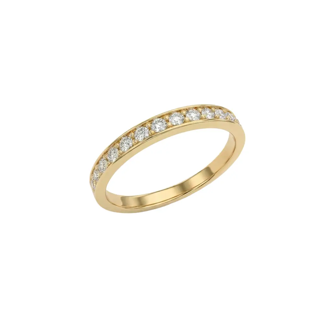 Anillo Oro Miel 18kt Sendero de Luz 3