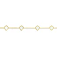 Pulsera Oro Amarillo 18kt Cinco Trébol Nacar - Miniatura 2