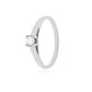 Anillo Compromiso Oro Blanco 18kt  Nápoles 1x3ptos Diamante - Miniatura 1