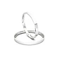 Par Argollas Matrimonio de Oro Blanco 18kt Tubo Siena de 2,0mm - Miniatura 3