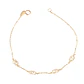 Pulsera de Oro 18kt Hojas Biceladas - Miniatura 2