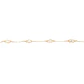 Pulsera de Oro 18kt Hojas Biceladas - Miniatura 3
