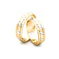 Par Argollas Matrimonio de Oro Amarillo y Blanco 18kt King 5,0mm - Miniatura 3