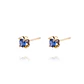 Aros de Oro 18kt Zafiro 4MM - Miniatura 2
