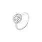 Anillo Oro Blanco 18kt Roseta Diamantes 40Pts - Miniatura 1