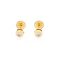Aros de Oro 18kt Pto de Luz 3,5mm con Circonita - Miniatura 1