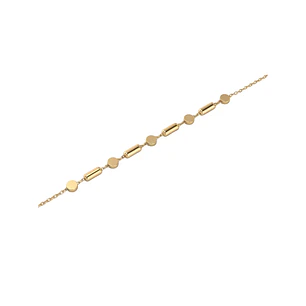 Pulsera de Oro 18Kt  Barra Punto