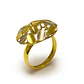 Anillo Oro Amarillo 18kt Mosaico - Miniatura 3