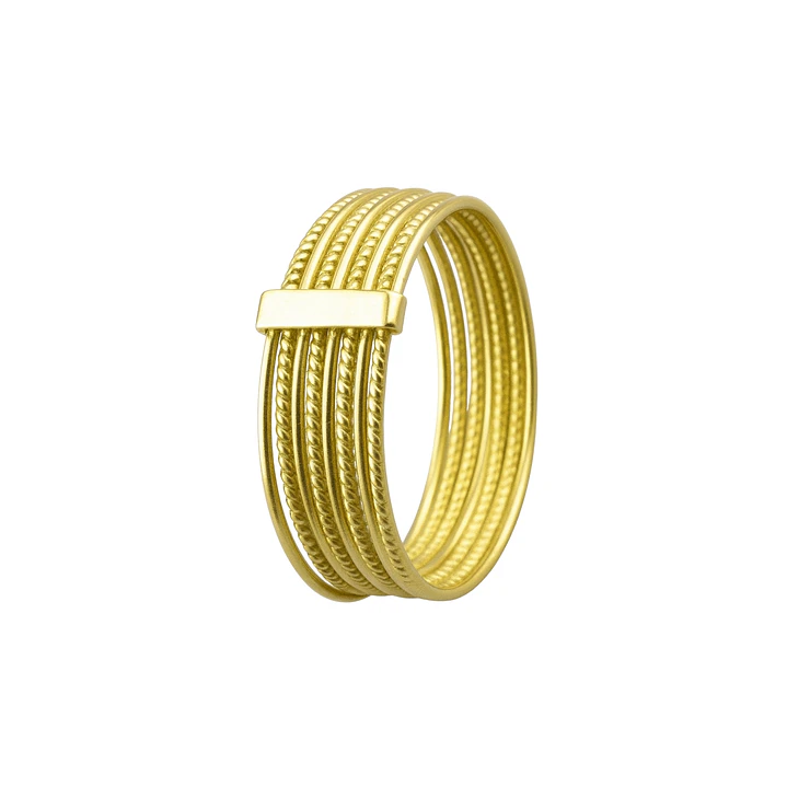 Anillo Oro 18kt Platino Semanario Barra 2