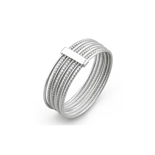 Anillo Oro 18kt Platino Semanario Barra