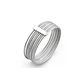 Anillo Oro 18kt Platino Semanario Barra - Miniatura 4