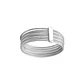 Anillo Oro 18kt Platino Semanario Barra - Miniatura 6