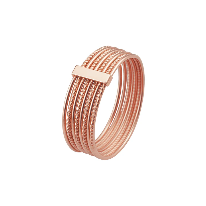 Anillo Oro 18kt Platino Semanario Barra 7