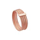 Anillo Oro 18kt Platino Semanario Barra - Miniatura 8