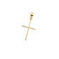 Colgante de Oro Miel 18kt Cruz Relieve 15X25mm - Miniatura 1