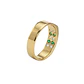 Anillo Oro Miel 18kt Esencia Esmeraldas y Circonitas - Miniatura 3