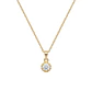 Colgante Oro Miel 18kt Sol con Garras de Circon 4mm - Miniatura 3