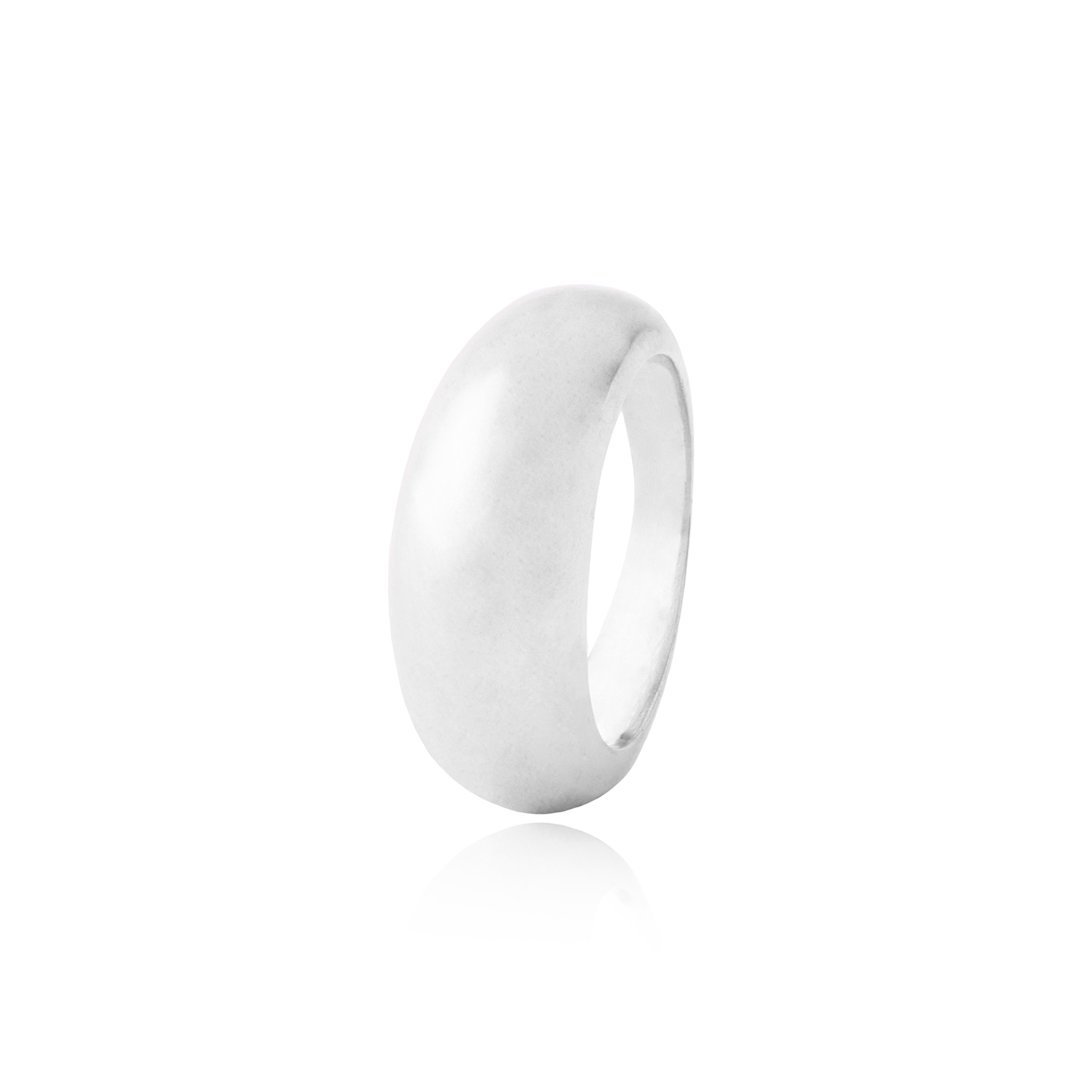 Anillo de Plata Esterlina 925 Liso Alto 3