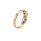 Anillo Oro Miel 18kt Infinito con Zafiros y Circonitas - Miniatura 3