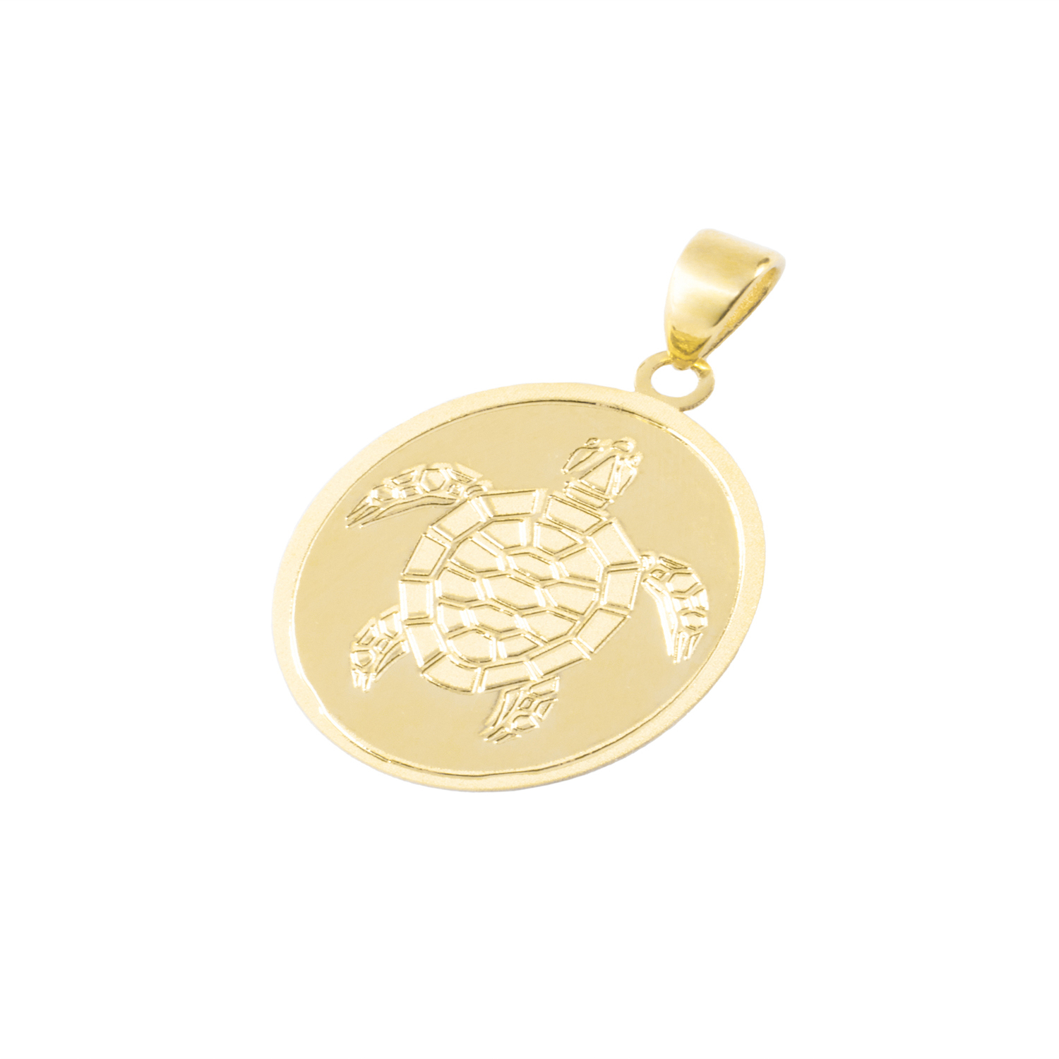 Colgante de Oro 18kt Placa Tortuga de mar 1
