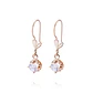 Aros Oro Miel 18kt Chatón Colgante - Miniatura 1