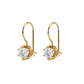 Aros Oro Miel 18kt Colgante con Circon 5mm - Miniatura 1