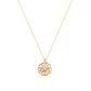 Colgante de Oro 18kt Flor Circón Calada - Miniatura 3