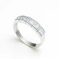 Anillo Oro Blanco 18kt Circonita Corte Princesa - Miniatura 2