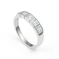 Anillo Oro Blanco 18kt Circonita Corte Princesa - Miniatura 3