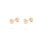 Aros de Oro 18kt Corazón Circón - Miniatura 3