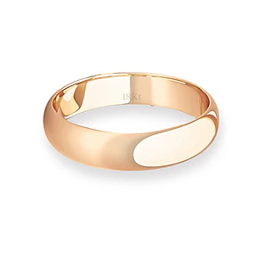 Argolla Matrimonio de Oro Miel 18kt Inglés Venecia de 3,5mm