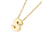 Collar de Oro 18kt Letra S - Miniatura 1